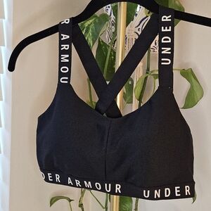 Under Armour Black Cross-Back Sports Bra